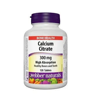 Вітамін Webber Naturals - Calcium Citrate 300mg (120 tabs)