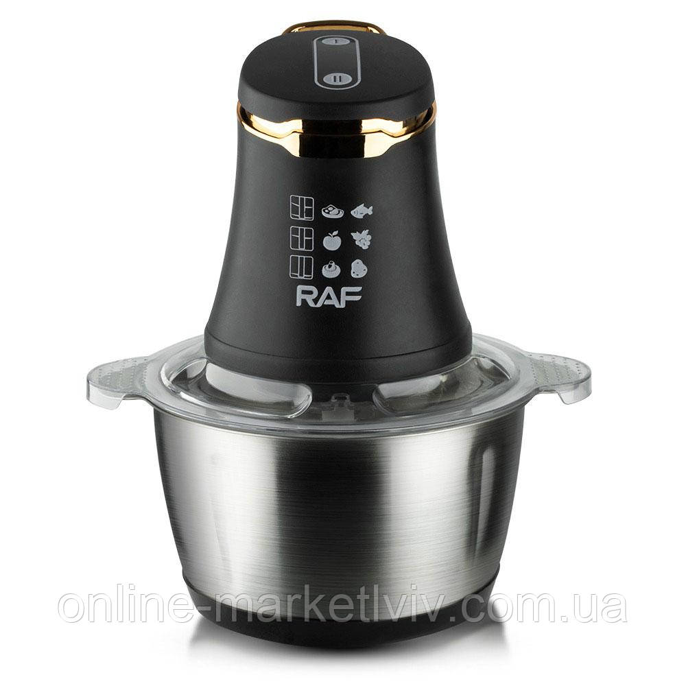 Подрібнювач із металевою чашею 3л, 1000Вт RAF R 7035 / Електричний блендер подрібнювач, фото 1