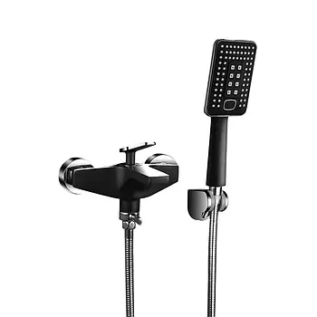 Змішувач для ванни Frap F3257, чорний/хром