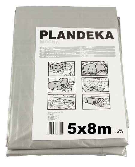 Тент Пландека захисний Тарпаулін (110g\m2) 5x8 Польща (Wimar)
