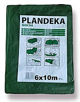 Тент Пландека Тарпаулин защитный (110g/m2) 6x10 Польша (Wimar) зеленый