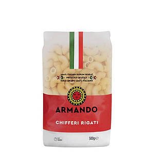 Макарони ARMANDO CHIFFERI RIGATI, 500 г, 12 шт/ящ