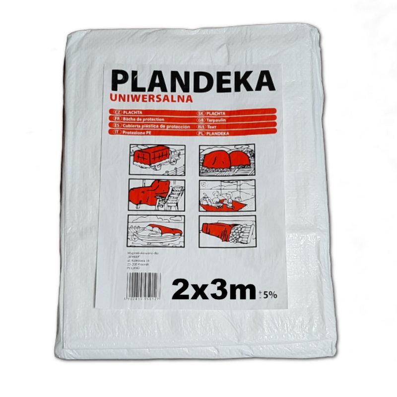 Тент Пландека Тарпаулін захисний (90g/m2) 2x3 Польща білий (Wimar)