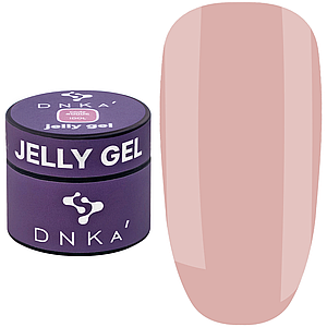 Гель-желе для нарощування DNKa Jelly Gel №0006 Idol, 15 мл холодний ніжно-коричневий