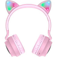 Навушники бездротові HOCO W27 Cat Ear Pink (W27P)