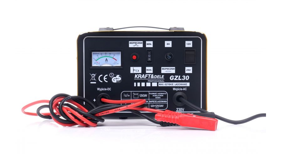 Пуско-зарядний пристрій VERKE VC-60 12В-24В 30А, фото 1