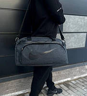 Сумка спортивна дорожня темно-сіра 114C