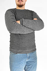 Светр чоловічий демісезонний Джемпер в'язаний Wandeng (Угорщина) Темно-сірий L
