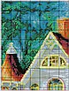 Набір для вишивання за нанесеною на канву схемою "The lake House 2". AIDA 14CT printed 52*42 см, фото 5