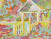 Набір для вишивання за нанесеною на канву схемою "The lake House 2". AIDA 14CT printed 52*42 см, фото 8