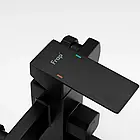 Месник для ванни з неіржавкої сталі SUS304 Frap F32802-6 квадратний чорний матовий, фото 3