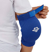 Спортивные налокотники эластичные защитные деткие взрослые с фиксирующим ремнем HARD TOUCH Синий CO-8897 S: