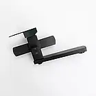 Месник для ванни з неіржавкої сталі SUS304 Frap F32802-6 квадратний чорний матовий, фото 2