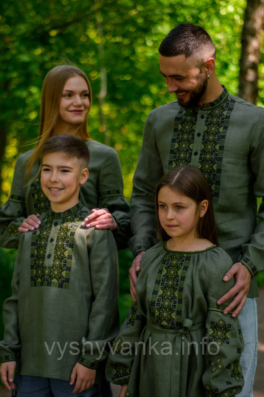 Сімейні вишиванки з льону, арт. 4240+4441+4597+4355
