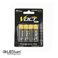Батарейка лужна LR6(AA) LEDium VOLT