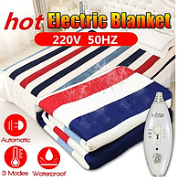 180x150 Електропростінь  220 вольт 150W зігріваюча електрична простирадла, покривало грілка