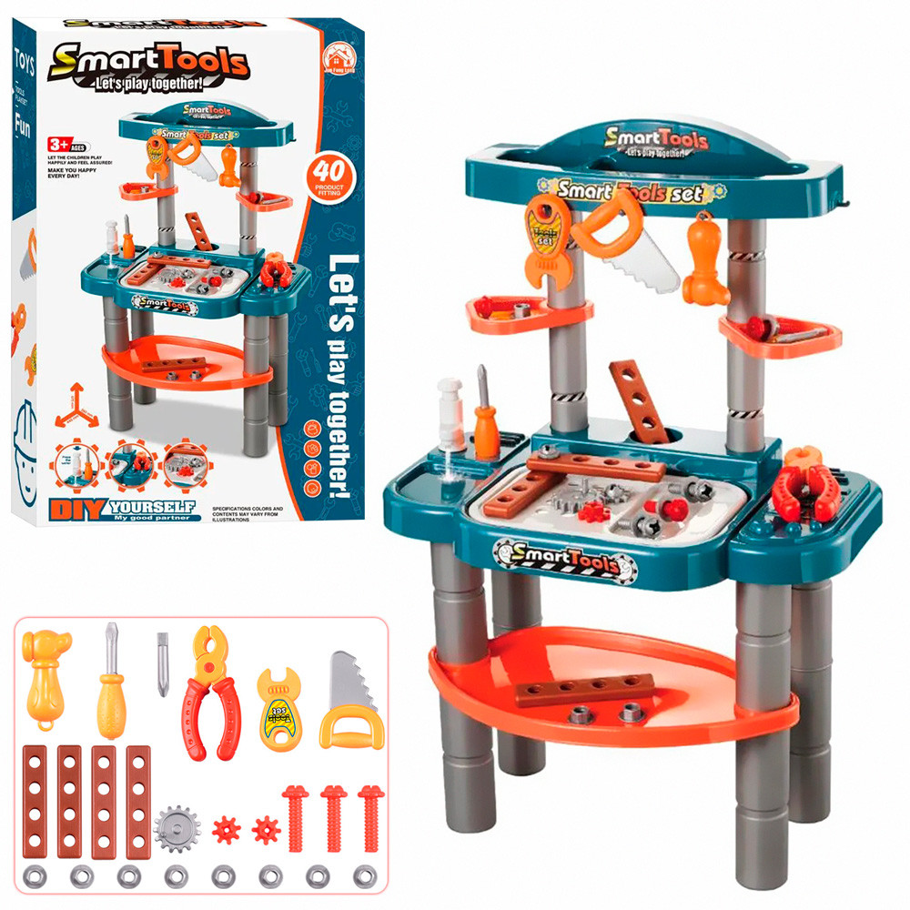 Ігровий набір інструментів (верстат, помпа для води, 40 деталей) DK689-5A, фото 1