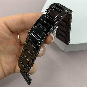 Керамічний ремінець 22 мм для Huawei Watch 3 Pro браслет для годинника хуавей вотч 3 про чорний x0p