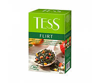 Листовой зеленый чай с клубникой и ароматом белого персика и клубники Flirt TESS 90 г