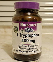 Витамины Bluebonnet L Tryptophan 500 mg 60 капсул L-триптофан