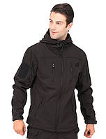 Тактическая куртка Eagle Soft Shell JA-01-0 з флісом Black S, Gp2, Гарної якості, тактична куртка, тактична курточка, куртка софт