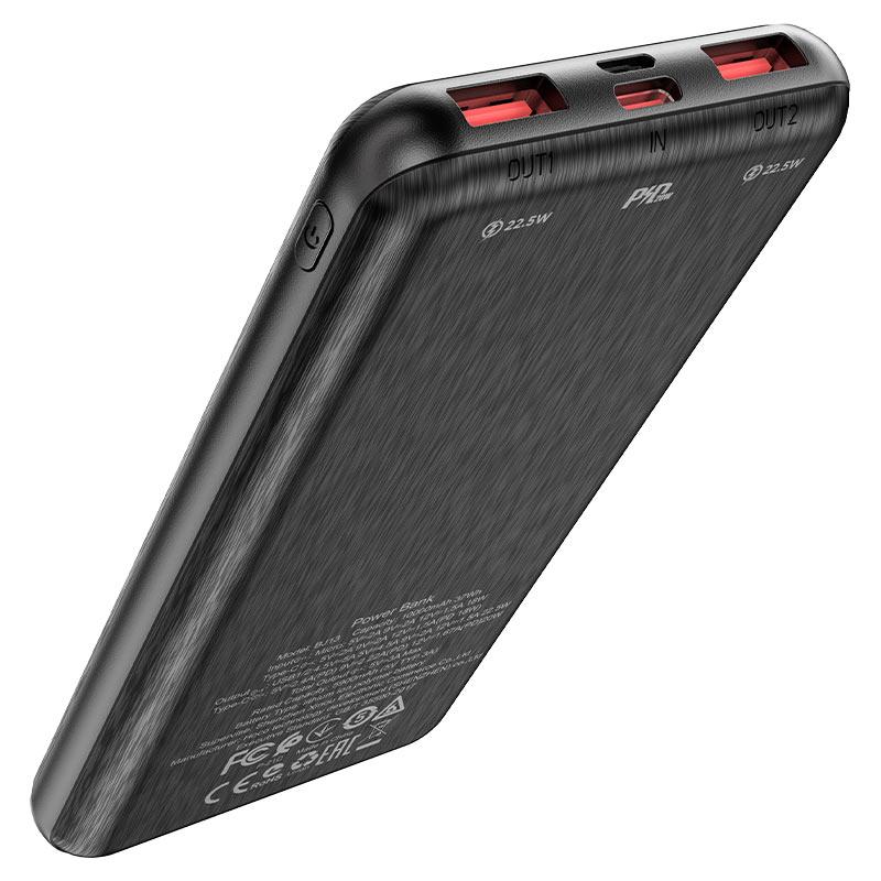 Powerbank Borofone BJ13 Sage 22.5W 10000mAh чорний