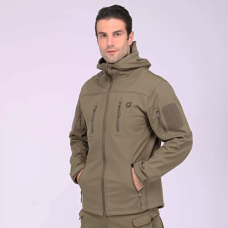 Тактическая куртка Eagle Soft Shell JA-01-0 з флісом Green Olive XL, Gp2, Гарної якості, Тактична куртка зимова, Тактична куртка - фото 2 - id-p1988057084
