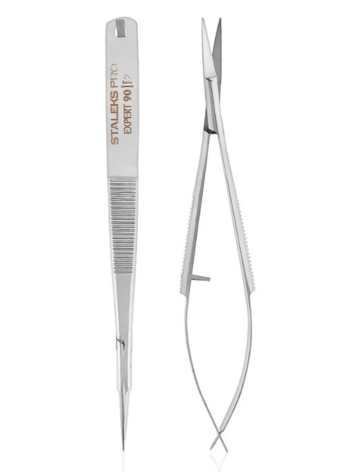 Твізери професійні для моделювання брів Staleks Pro Expert 92 Type 2 15 мм SE-91/2