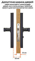 Электронный дверной замок NaviCat X9 с поддержкой приложения TUYA Black, SL2, Хорошее качество, Врезной