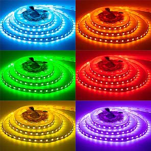 LED-стрічка Motoko МТК-300RGB5050-12 SMD5050 60 шт./м 14.4W/м IP20 12V RGB 1015427, фото 2
