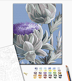 Картина за номерами Квіти Картини у цифрах Артишоки © Yana Biluhina Набір для малювання на полотні 40х50 Brushme BS53758, фото 2