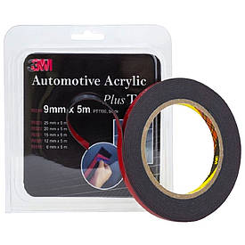 Автомобільний двосторонній скотч високої міцності чорний 3M PT1100 1,14 мм 9мм×5м