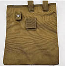 Тактична Сумка скидання, Підсумок під скидання магазинів Койот molle Drop Pouch B212, фото 4