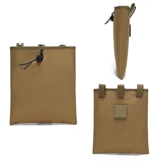 Тактична Сумка скидання, Підсумок під скидання магазинів Койот molle Drop Pouch B212, фото 1