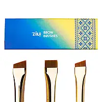 Набор кисточек для покраски бровей Zola Brow Brushes Ukrainian Edition