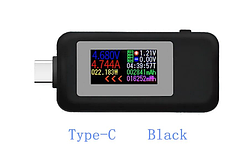 Багатофункціональний Type-c тестер 4-30В QC2.0, QC3.0, PD (напруга, потужність, ємність, таймер)