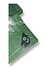 Тент Пландека Тарпаулін захисний (110g/m2) 5x6 Польща (Wimar) зелений, фото 3