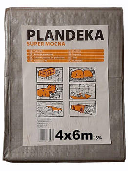 Тент Пландека Тарпаулін Super Mocny захисний (160g/m2) 4x6 Польща (Wimar)