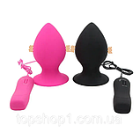 Анальне вібро корок силіконове з пультом 13*7.2 см, корок для анального сексу з вібрацією, інтимна іграшка, фото 6