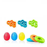 Набір кистьових еспандерів для зап'ястя та реабілітації від тремтєвого двигуна 9 шт.