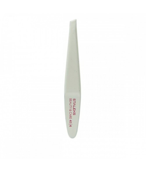 Пінцет для брів Staleks BEAUTY&CARE 41 Type 4 вузькі скошені крайки TBC-41/4