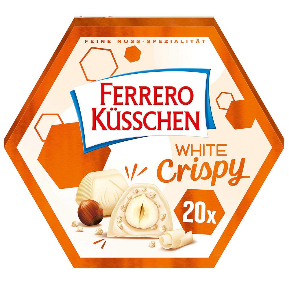 Цукерки Ferrero Kusschen White Crispy 172 g, фото 1