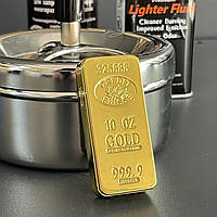 Запальничка оригінальна у вигляді "Злиток золота" газова подарунок сувенір