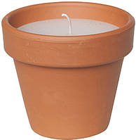 Свеча Candle pot Стандарт 10 х 11 см Коричневый с белым (000001346) EV, код: 714915