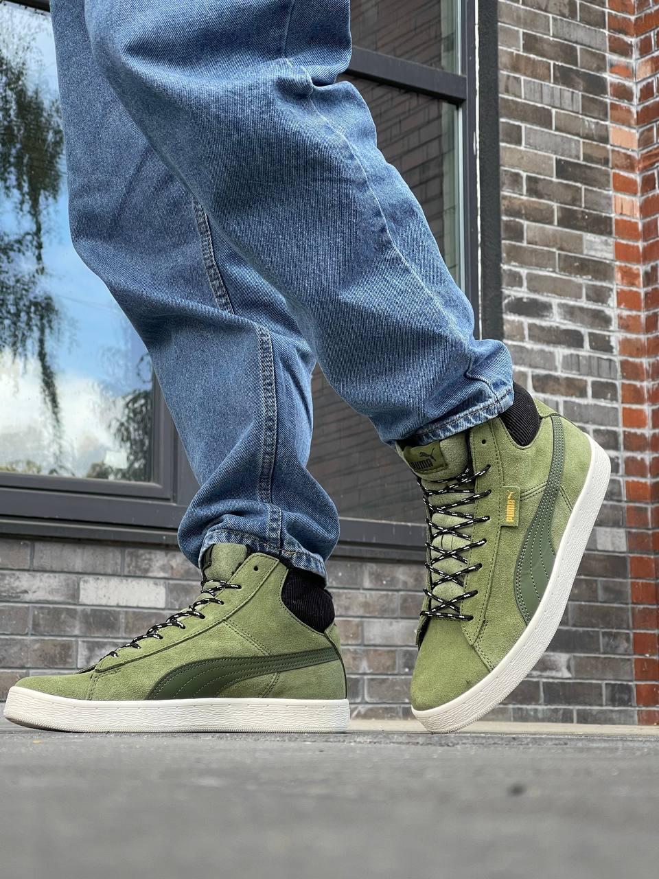 Puma 1948 Mid Corduroy Olive Green Black