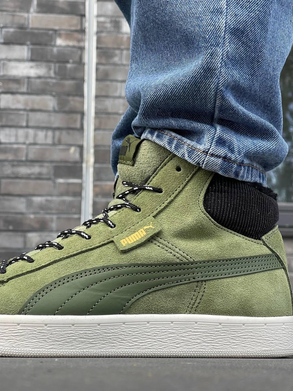 Puma 1948 Mid Corduroy Olive Green Black