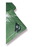 Тент Пландека Тарпаулін захисний (110g/m2) 4x6 Польща (Wimar) зелений, фото 3