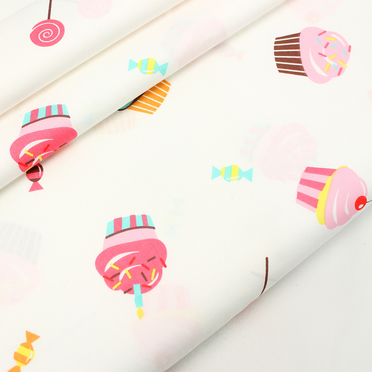 Сатин "Мафіни" на білому тлі No 160-281 з, фото 1