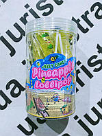 Желейна цукерка на паличці Желейний Ананас Lollipop Pineapple Jelly Candy 12 гр.*30 шт. (банка) № 820262