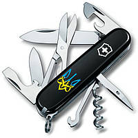 Складной нож Victorinox Climber Ukraine Трезубец готический сине-желтый (1.3703.3_T0636u)